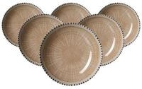 Ritzenhoff & Breker Suppenteller Natura Suppenteller &oslash; 21 cm 6er Set, (6 St)