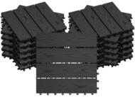 Woltu WPC-Fliesen, 22 St., Holzoptik Bodenbelag mit Klicksystem 30x30 cm 22...