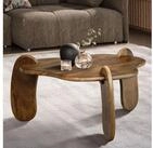 FINEBUY Couchtisch FB102707 Massivholz &Oslash;78cm Design Wohnzimmertisch in...