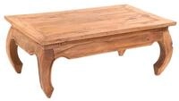 DESIGN DELIGHTS Couchtisch OPIUMTISCH "EAST", 100x60cm (BxT), Altholz massiv,