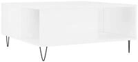 vidaXL Ablagetisch, Couchtisch Wei&szlig; 80x80x36,5 cm Holzwerkstoff
