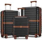 KONO Handgep&auml;ckkoffer Koffer Trolley ABS+PC Hartschalenkoffer