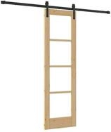vidaXL Haust&uuml;r Schiebet&uuml;r ORKDAL Natur 61 x 198,5 cm (1-St)