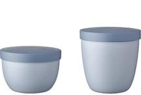 Mepal Lunchbox Snackpot Duo Pack Ellipse f&uuml;r Lebensmittelaufbewahrung, 2er Set,