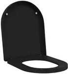 vidaXL WC-Sitz Toilettensitz Schwarz 48 x 36,5 x 4,5 cm Polypropylen (1-St)...