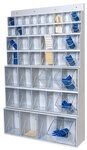 h&uuml;nersdorff Kleinteilemagazin, MultiStore Wand-Set 44 Klarsichtbeh&auml;lter