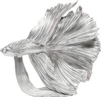 Kare Design Dekofigur Betta Fish Silber Klein