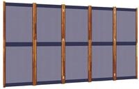 vidaXL Raumteiler 5-tlg. Paravent Dunkelblau 350x180 cm, 1-tlg.