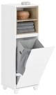 SoBuy W&auml;scheschrank BZR146 Badezimmerschrank mit W&auml;schesack Badschrank...