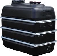 Graf Regentonne Raumspartank 2500 Liter schwarz aus lebensmittelechten PE