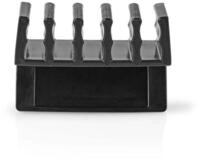 Nedis Kabelkanal CMGC21052BK (2-St), Kabel-Organizer, 5 Aussparungen, f&uuml;r