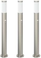 vidaXL Deckenleuchte Pollerleuchten mit Sensor 3er 80 cm Edelstahl IP44