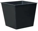 Dehner Blumentopf Universal Kunststoff-Einsatz eckig, schwarz schwarz 35 cm x 30 cm x