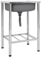 vidaXL Granitsp&uuml;le Camping-Sp&uuml;le Edelstahl, 45/55 cm