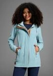 Fleecejacke KANGAROOS, Damen, Gr. 36, blau (t&uuml;rkis), Fleece, Obermaterial: 100%