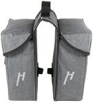 Haberland Fahrradtasche Haberland Doppeltasche 25l Basic M 3.0 grau - flexible