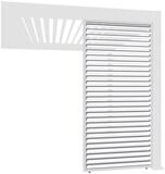 Weide Pavillonseitenteil Horizontale Lamellenwand f&uuml;r Pergola aus Aluminium 3...