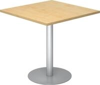 HAMMERBACHER Konferenztisch Besprechungstisch 80x80cm Ahorn/silber