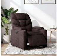 vidaXL Relaxsessel, Relaxsessel Elektrisch Dunkelbraun Stoff
