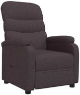vidaXL Sessel Relaxsessel Dunkelbraun Stoff (1-St)