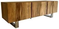 Wohnling Lowboard WL7.028 TV Schrank 160 cm Holz Massiv Fernsehkommode...