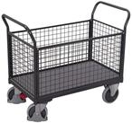 CORDES Transportroller Cordes Vierwandwagen mit Draht RAL 7016
