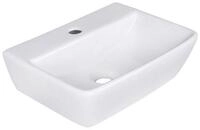 Belvit Waschbecken Lotus Keramik Waschtisch Wei&szlig; 40-60 cm