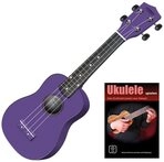 Classic Cantabile Ukulele Sopranukulele (Ukulele, Uke, 15 B&uuml;nde, leichtg&auml;ngige