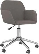 vidaXL B&uuml;rostuhl B&uuml;rostuhl Drehbar Dunkelgrau Stoff (1 St)