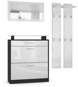 Vladon Garderoben-Set Loret, (Garderobe Set bestehend aus 1 Schuhschrank, 1