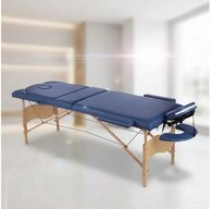 Mucola Massageliege Massageliege 3 Zonen Blau Massagebank Tasche Kosmetikliege