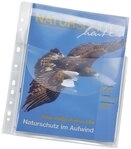VELOFLEX Prospekth&uuml;lle 100 Faltentaschen JUMBO - glasklar, 0,20 mm, A4, 10...