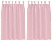vidaXL Vorhang Verdunkelungs-Vorh&auml;nge mit Ringen 2 pcs Babyrosa 175 x 140 cm...