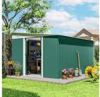 Outsunny Ger&auml;tehaus mit Pultdach, Schiebet&uuml;r, BxT: 280x345 cm,...