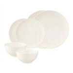 Geschirr-Set SELTMANN WEIDEN "Basic-Set Savona Fine Diamond 6er Set creme", beige