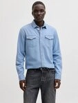 Jack & Jones Langarmhemd JJESHERIDAN SHIRT L/S NOOS mit angesetzter Brusttasche