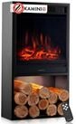 KAMINIO Elektrokamin HUGO, Elektrischer Kamin mit 3D-Flammeneffekt, Heizung...