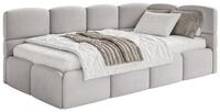 Selsey Jugendbett CLOUDY, mit Eck-Kopfteil, Lattenrost, Bettkasten und