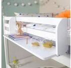Homestyle4u Hochbett Einh&auml;ngeregal H&auml;ngeregal Regal f&uuml;r Kinder Wei&szlig; Ablage