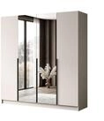 Lookway Kleiderschrank AUREL 4D KASCHMIR Dreht&uuml;renschrank mit Spiegel