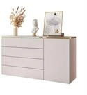 Lookway Kommode AURORA 4S1D Anrichte in KASCHMIR Schubladenschrank