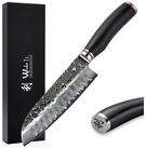Wakoli Santokumesser EBO Damast Santokumesser Kochmesser K&uuml;chenmesser 18 cm...