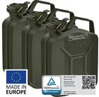 BW Benzinkanister Metall Kraftstoffkanister 3x 5 Liter - Bronzegr&uuml;n - RAL...