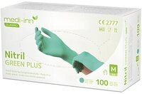 Medi-Inn Einweghandschuhe 1000x Classic Handschuhe Nitril puderfrei gr&uuml;n Green...