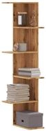 vidaXL Eckregal NA Wand-Eckregal Artisan-Eiche 36,5x36,5x140 cm Spanplatte