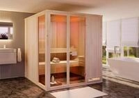 FinnTherm Sauna Innensauna Oda, BxTxH: 194 x 175 x 199 cm, 72 mm, in...