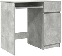 vidaXL Schreibtisch NA Schreibtisch Betongrau 86x49x76 cm Spanplatte