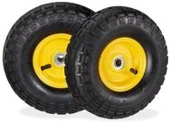 relaxdays Sackkarren-Rad Sackkarrenrad 8er Set Stahlfelge