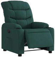 vidaXL Sessel Relaxsessel Elektrisch Dunkelgr&uuml;n Stoff (1-St)