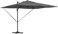 vidaXL Sonnenschirm Sonnenschirm mit LED-Lichtleisten Anthrazit 286 x 284 x 270...